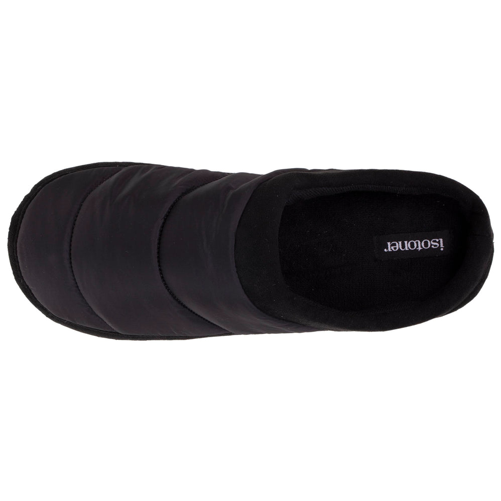 Chaussons mules Homme Noir Matelassé - Isotoner