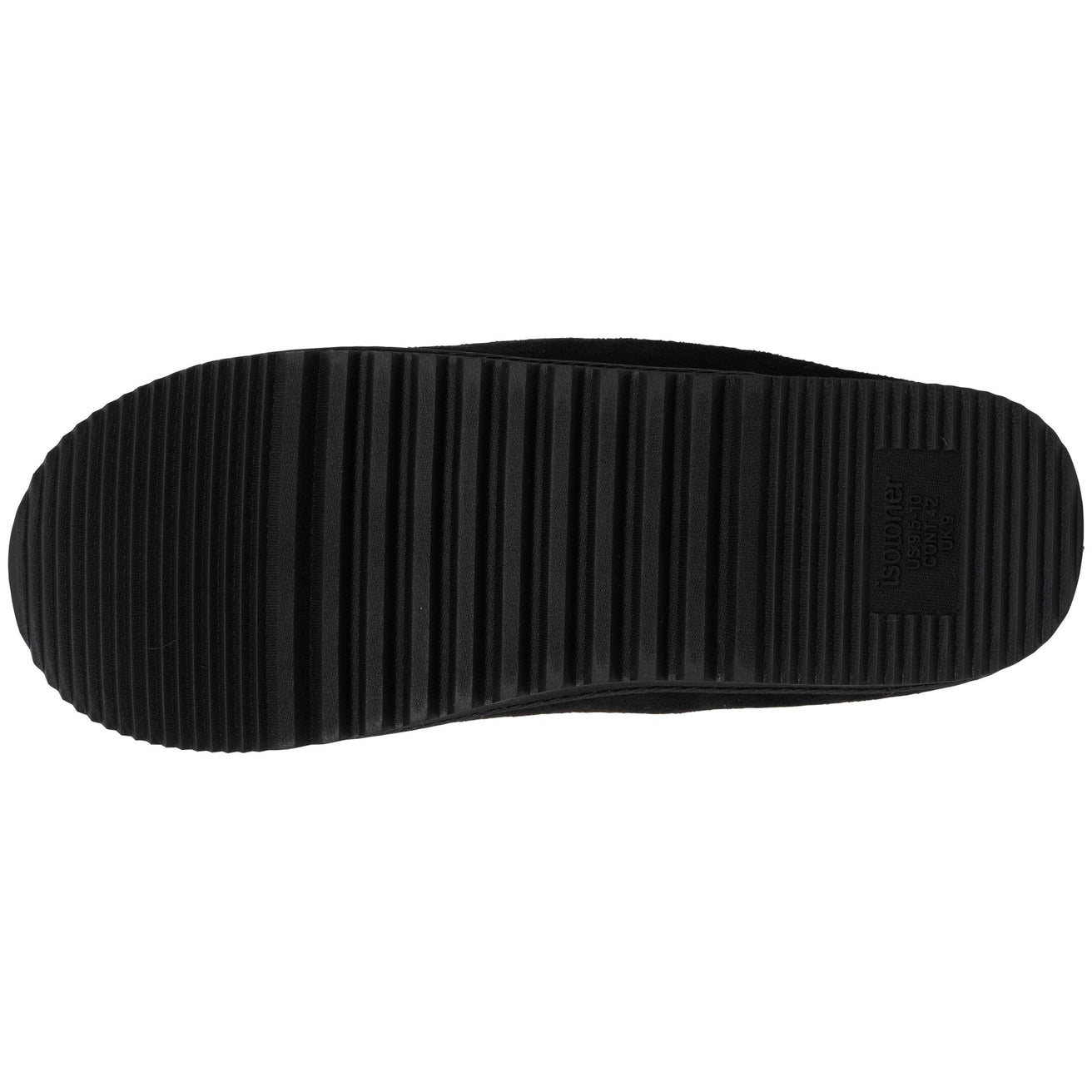 Chaussons mules Homme Noir crantée
