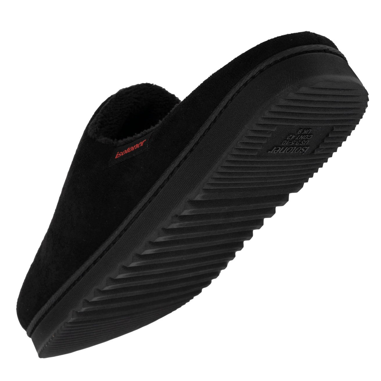 Chaussons mules Homme Noir crantée