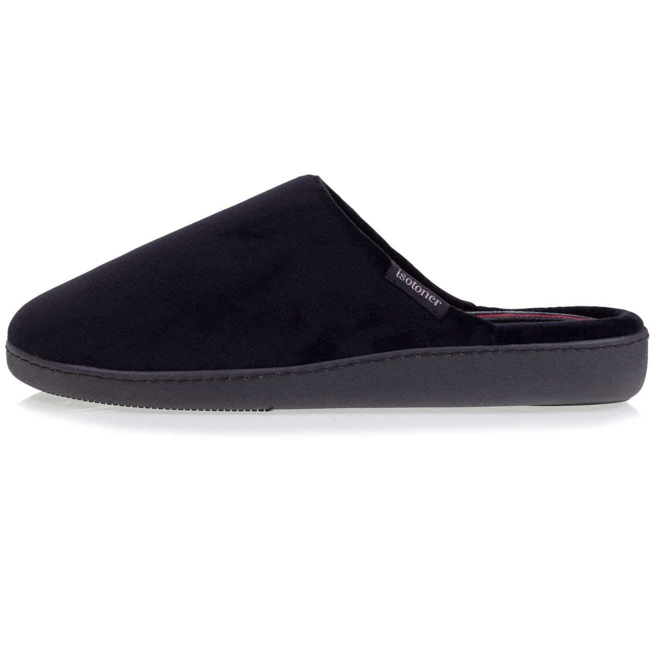 Chaussons mules Homme Noir intérieur rayures