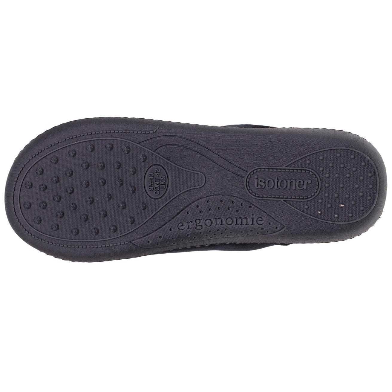 Chaussons mules Homme Noir intérieur rayures