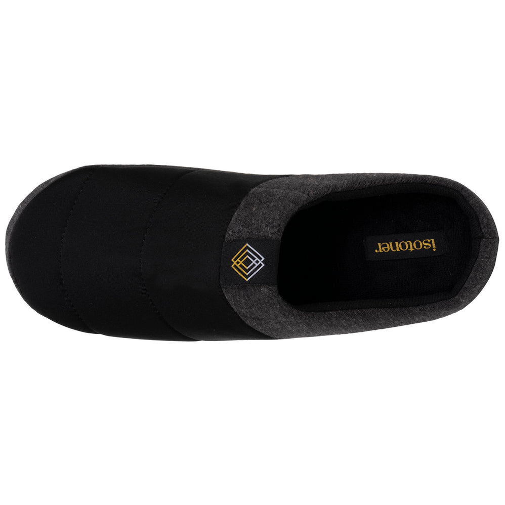Chaussons mules Homme Nylon Noir - Isotoner
