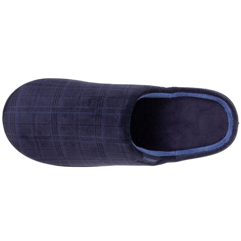 Chaussons mules Homme Prince de Galles Marine - Isotoner