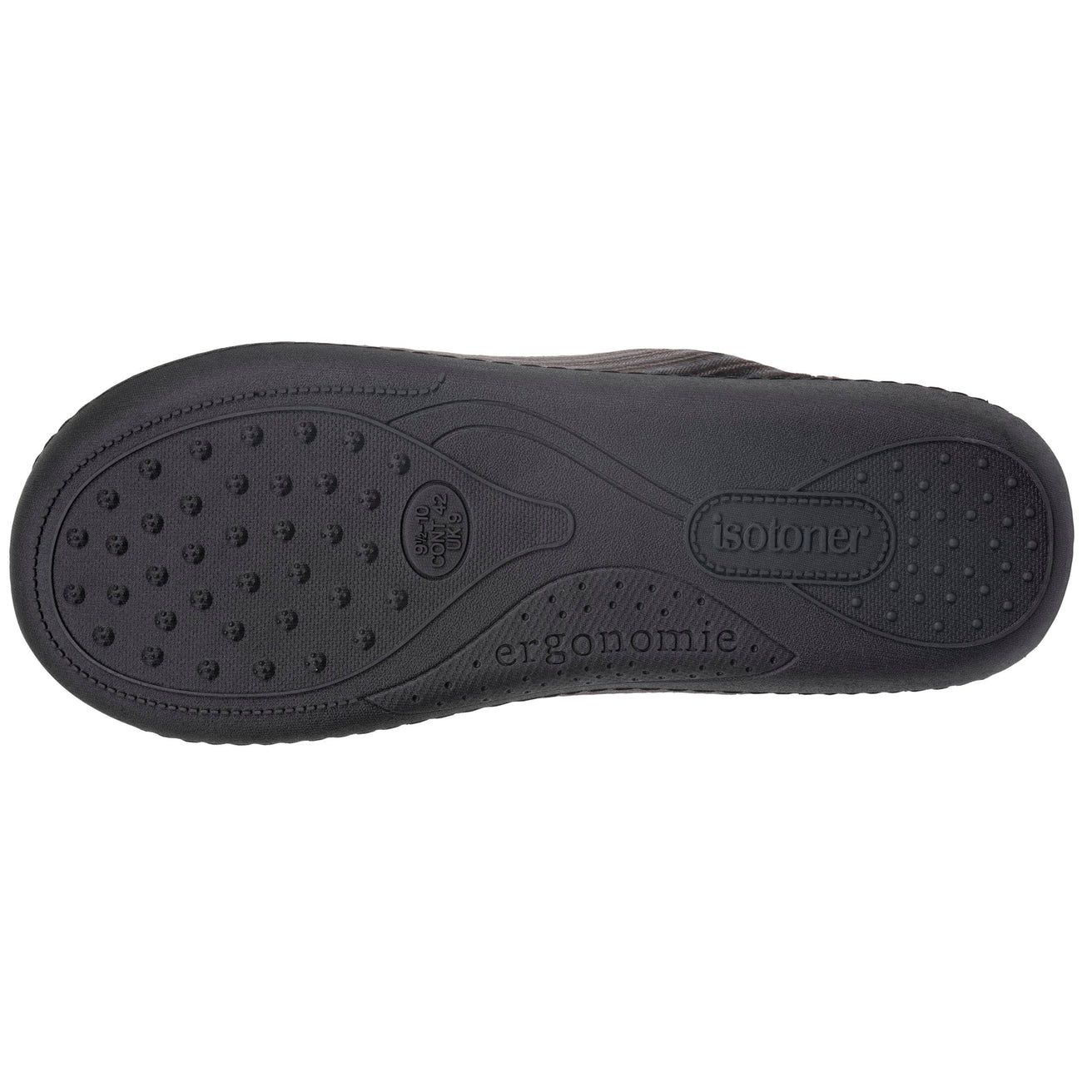 Chaussons mules Homme Rayures gris/bleu