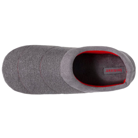 Chaussons mules Homme Surpiqures rouges - Isotoner
