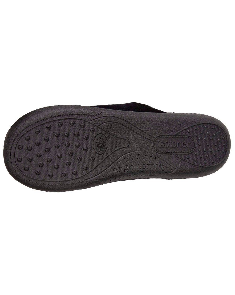 Chaussons mules Homme ergo Noir - Isotoner