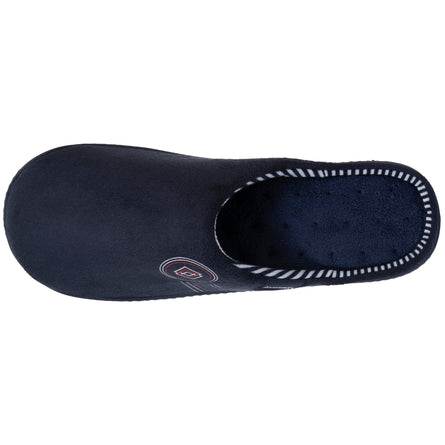 Chaussons mules Homme logo Marine - Isotoner