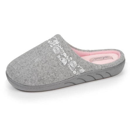 Chaussons mules Junior arabesques Gris chiné - Isotoner