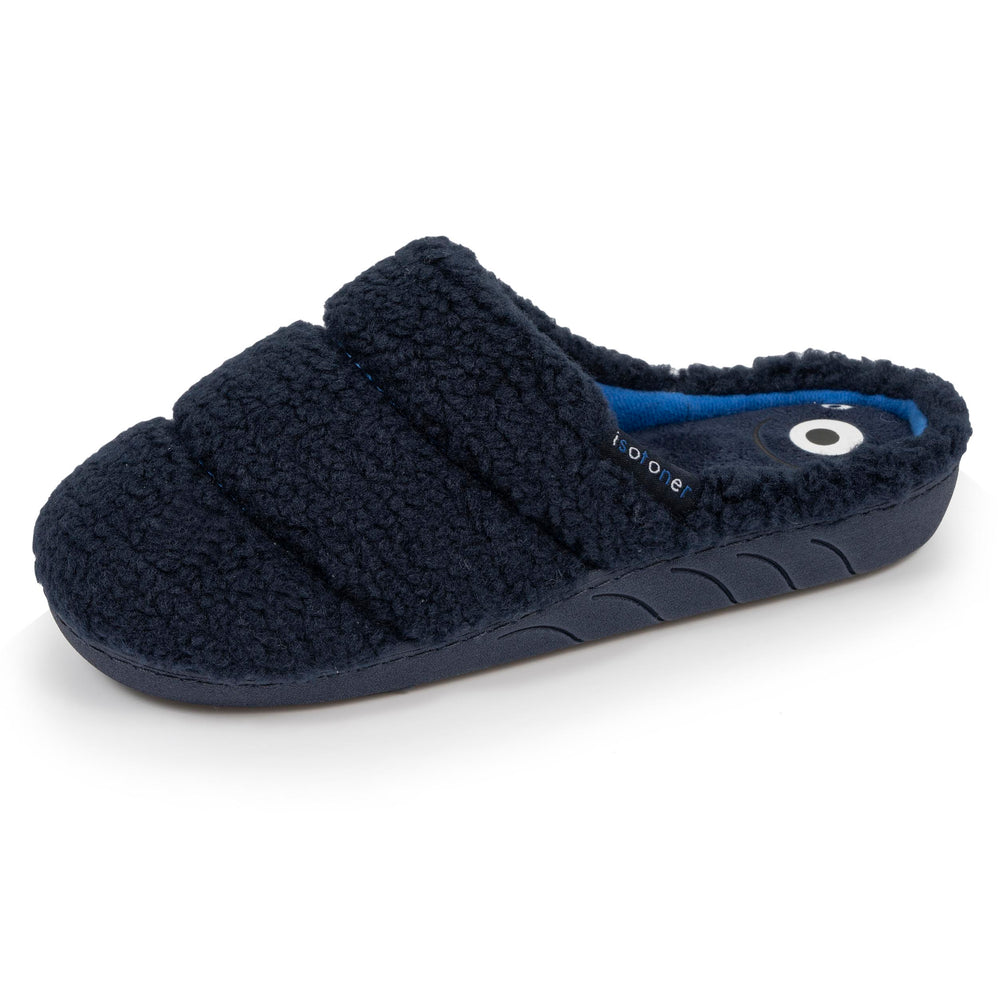 Chaussons mules Junior Marine matelassé - Isotoner