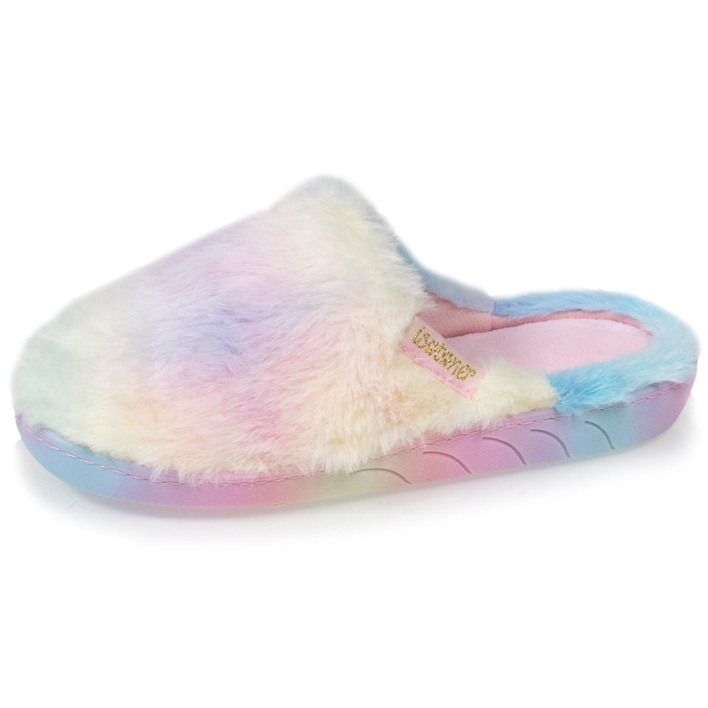 Chaussons mules Junior Multico Rose - Isotoner