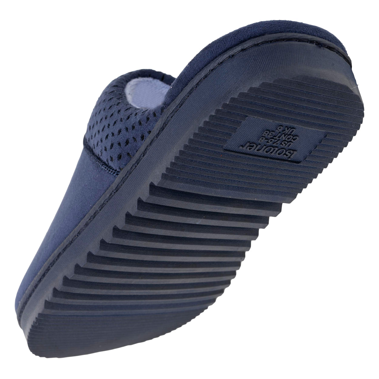 Chaussons mules crantées Femme Marine