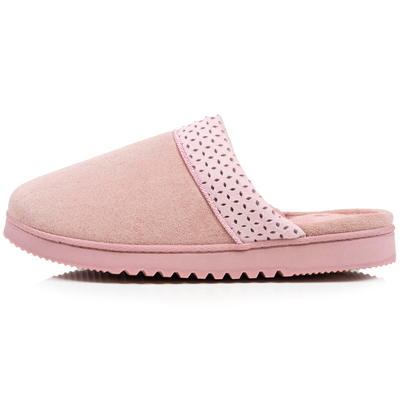 Chaussons mules crantées Femme Rose