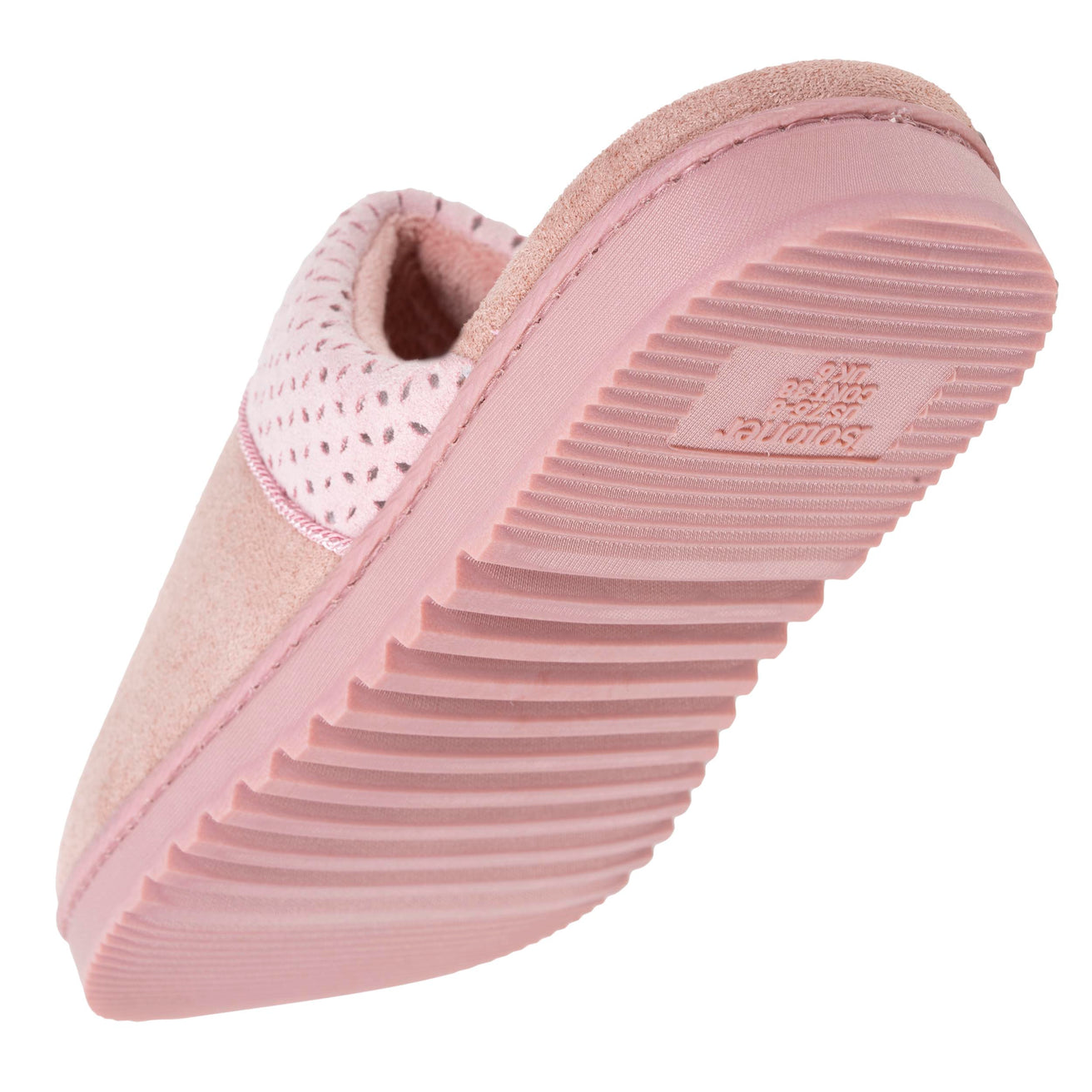 Chaussons mules crantées Femme Rose