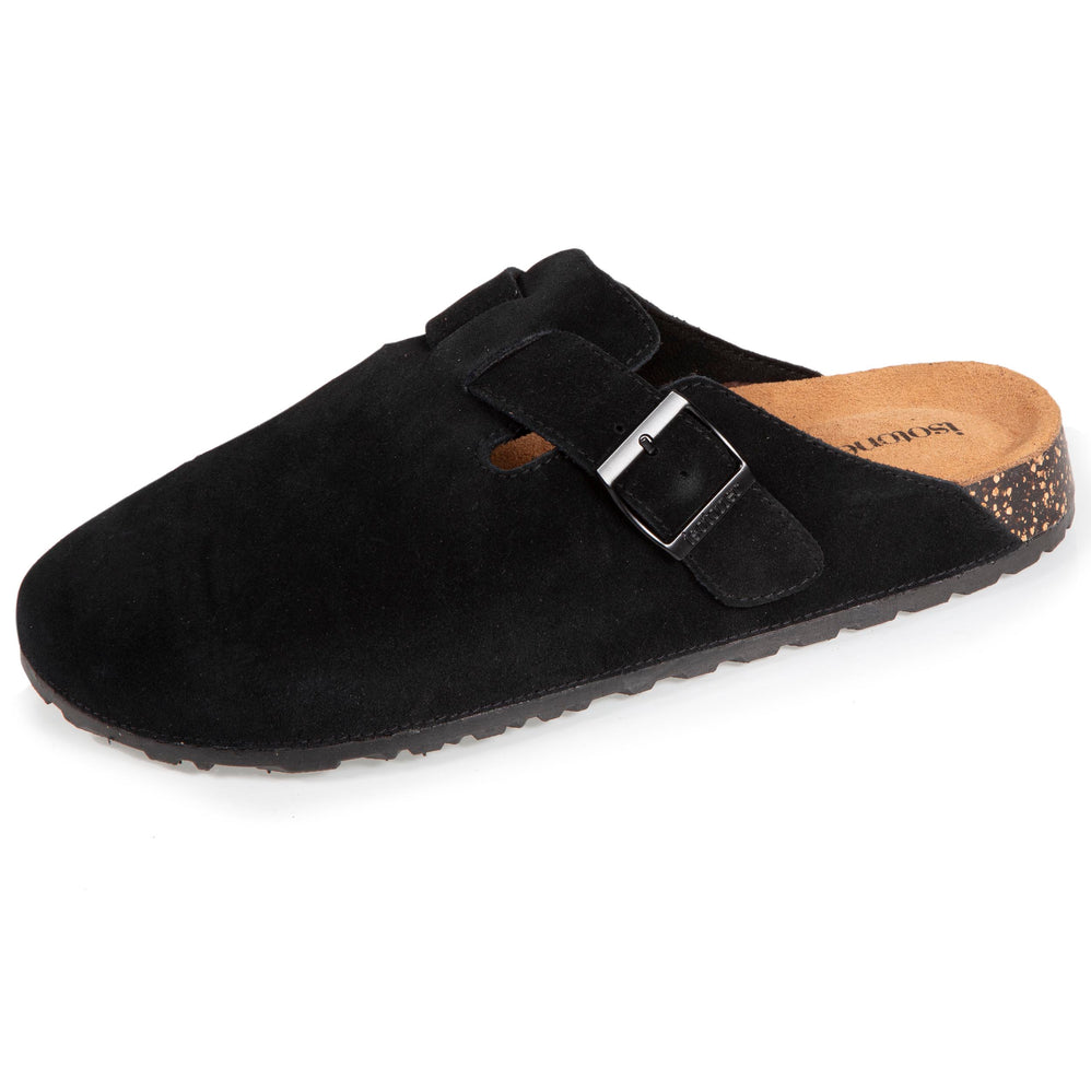 Mules sabots cuir Homme Noir - Isotoner