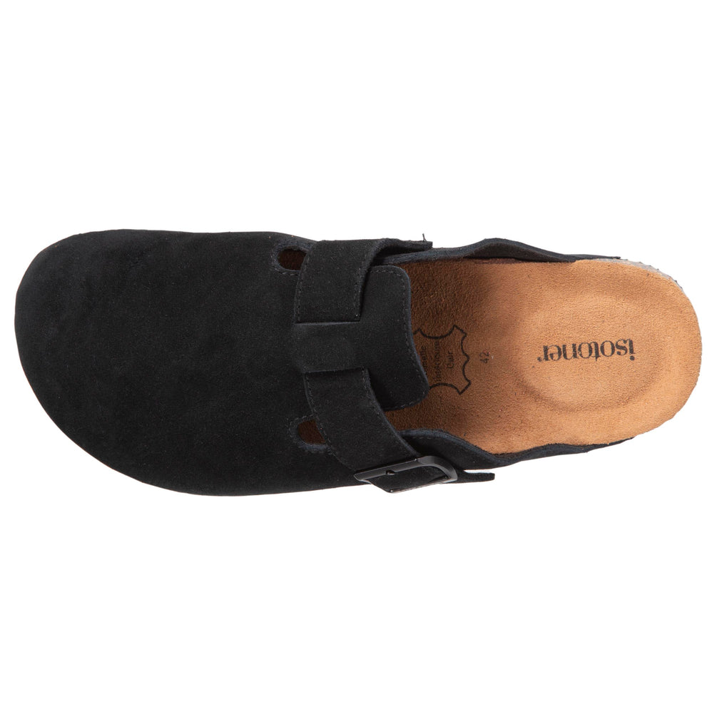 Mules sabots cuir Homme Noir - Isotoner