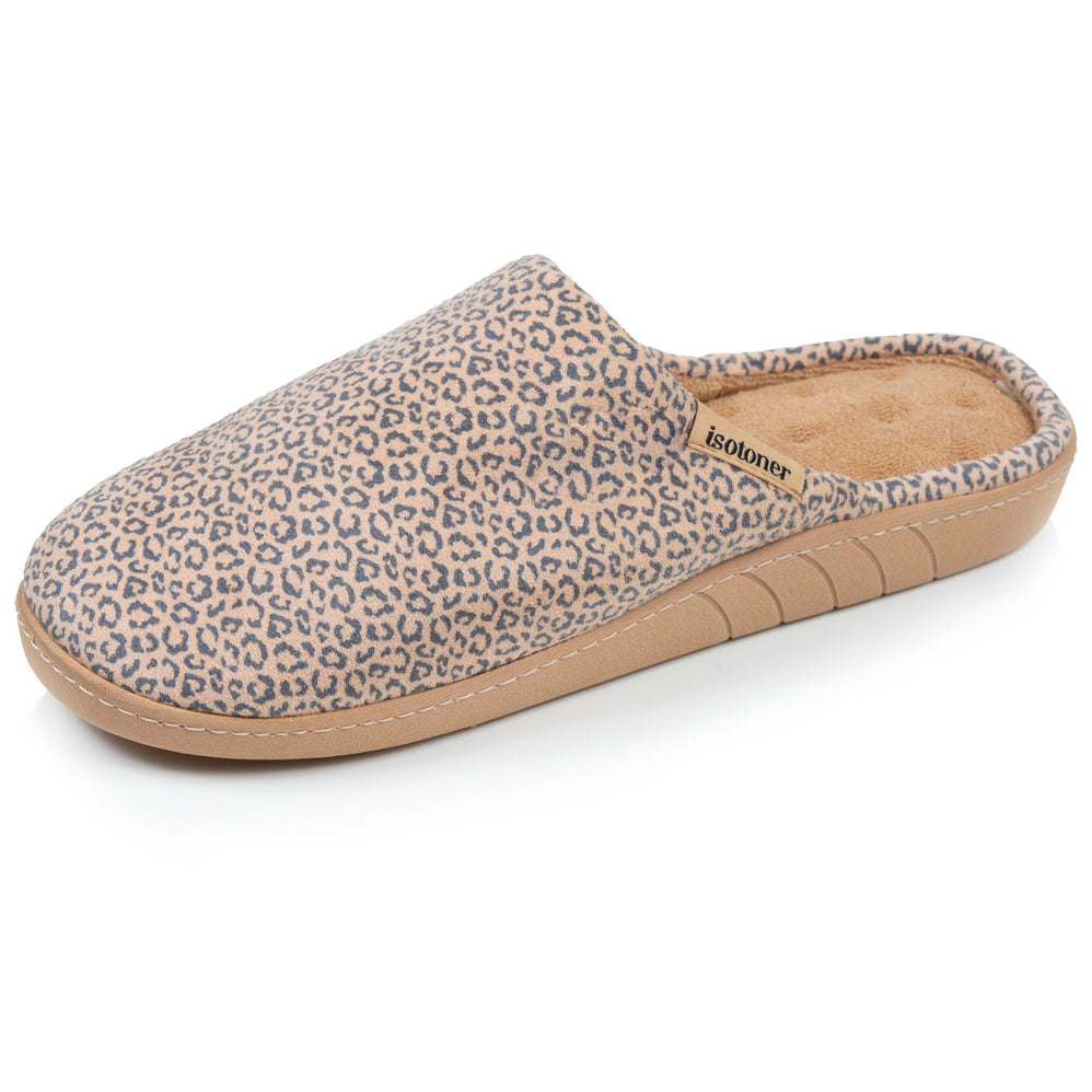 Chaussons mules Femme Léopard beige - Isotoner