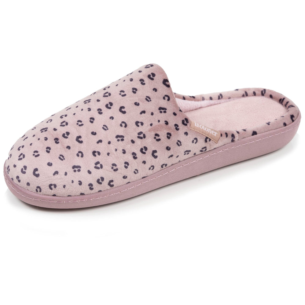 Chaussons mules Femme Léopard blush - Isotoner