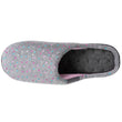 Chaussons mules Femme ergonomiques Pois gris