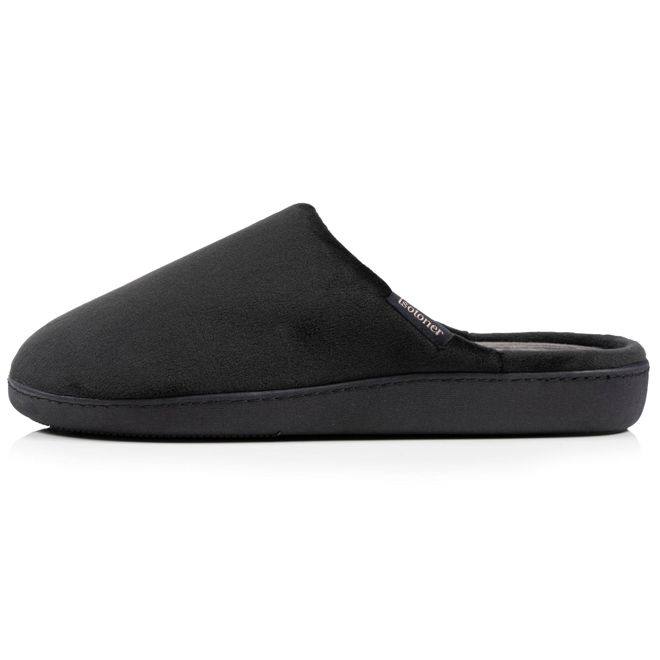 Chaussons mules Homme Noir intérieur rayures