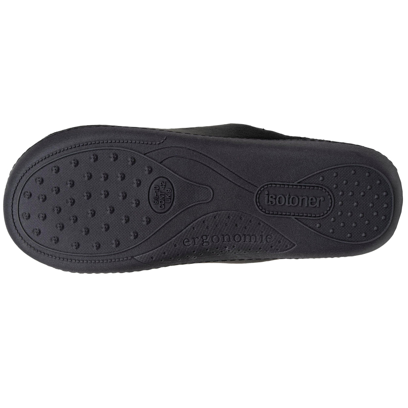 Chaussons mules Homme Noir intérieur rayures