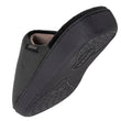 Chaussons mules Homme Noir intérieur rayures
