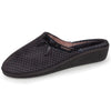 Chaussons mules talon Femme Gris foncé rose pois - Isotoner