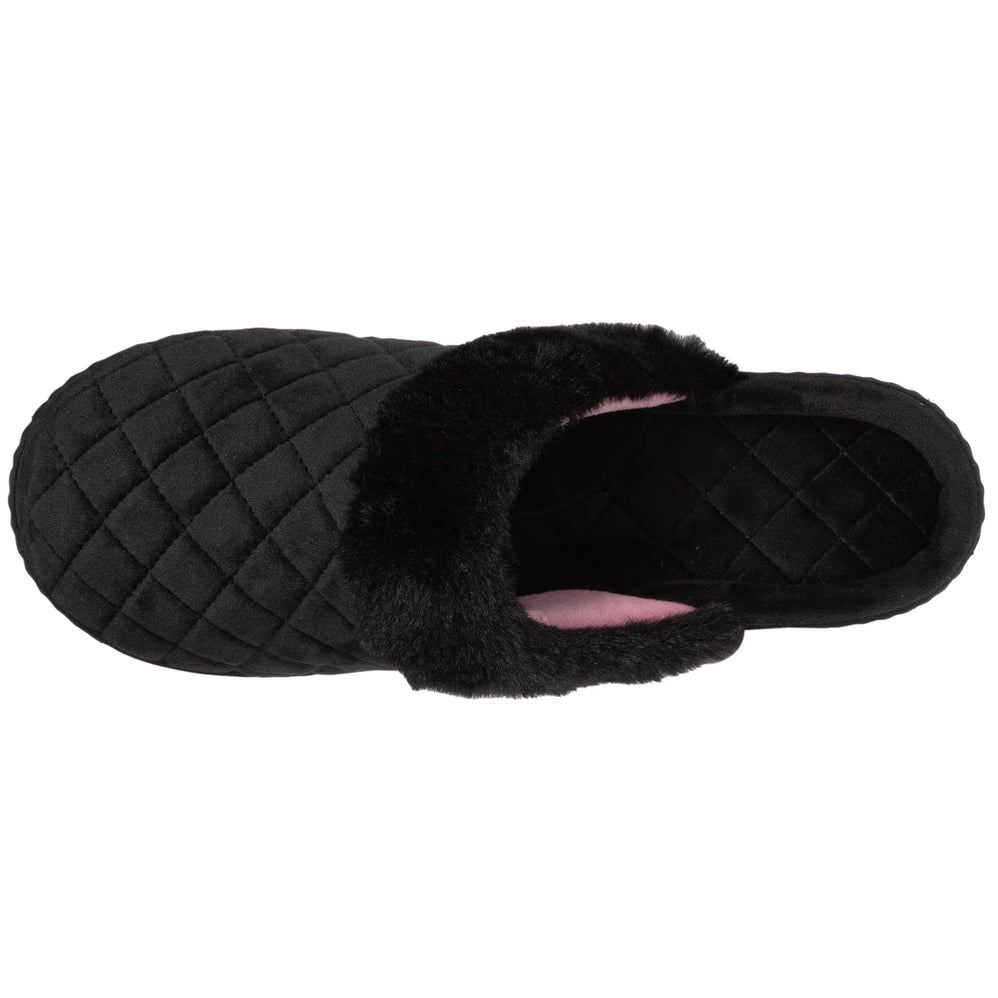 Chaussons mules Femme matelassé Noir - Isotoner