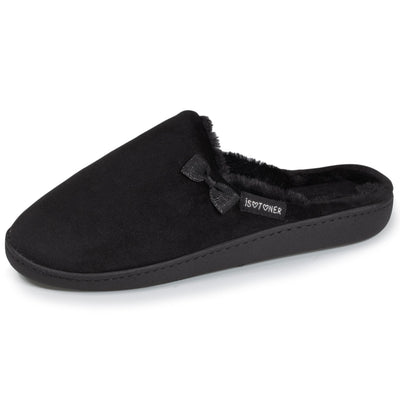 Chaussons Mules Femme Isotoner - Plateforme 3,5 Cm - Velours Matelassé - Lavable Machine - Confort Ultime - 1