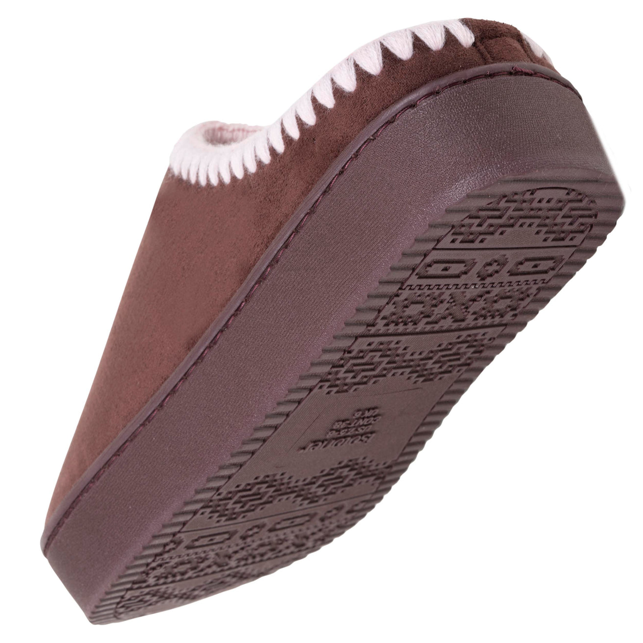 Chaussons mules plateforme Femme Cachou