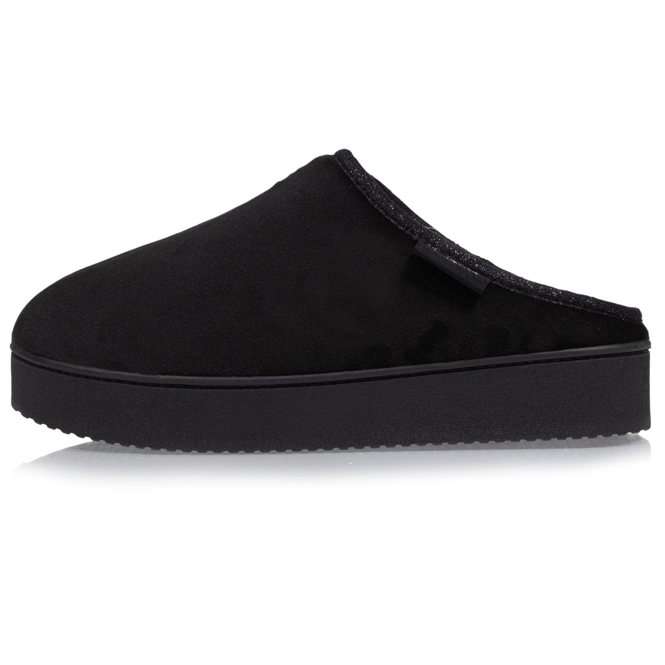 Chaussons mules plateforme Femme Noir