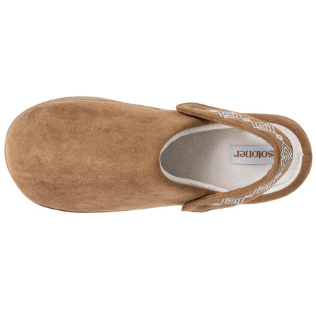 Chaussons mules plateforme à bride Femme Camel - Isotoner