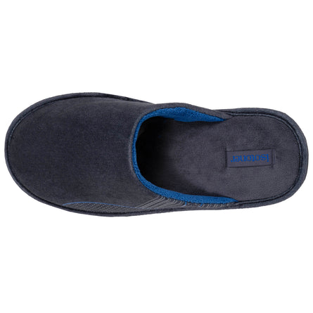 Chaussons mules plates Homme Bleu Denim - Isotoner