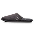 Chaussons mules plates Homme Gris chiné