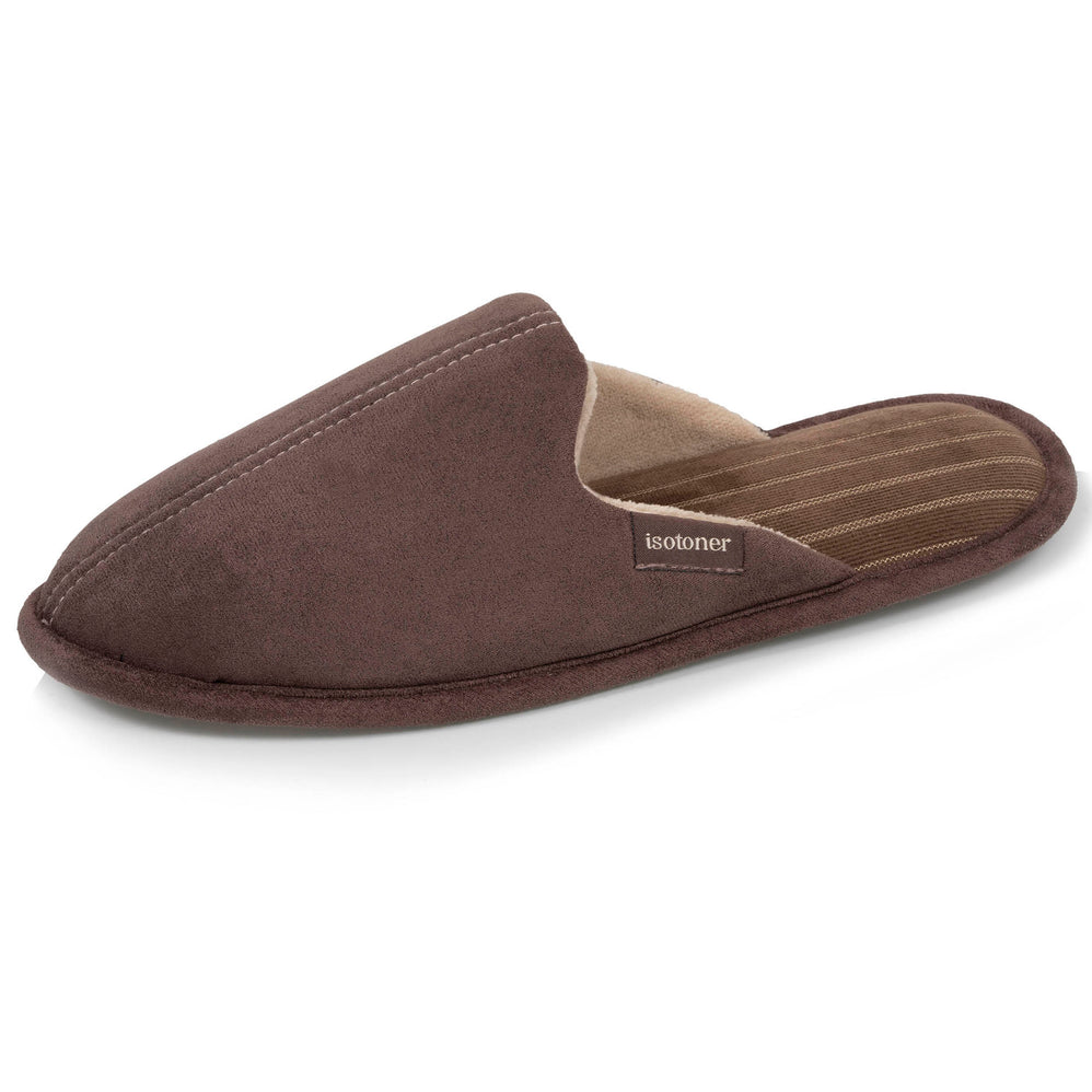 Chaussons mules Homme Marron Cappuccino - Isotoner