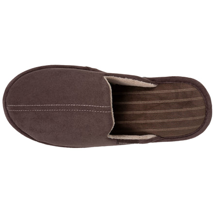 Chaussons mules plates Homme Marron Cappuccino - Isotoner