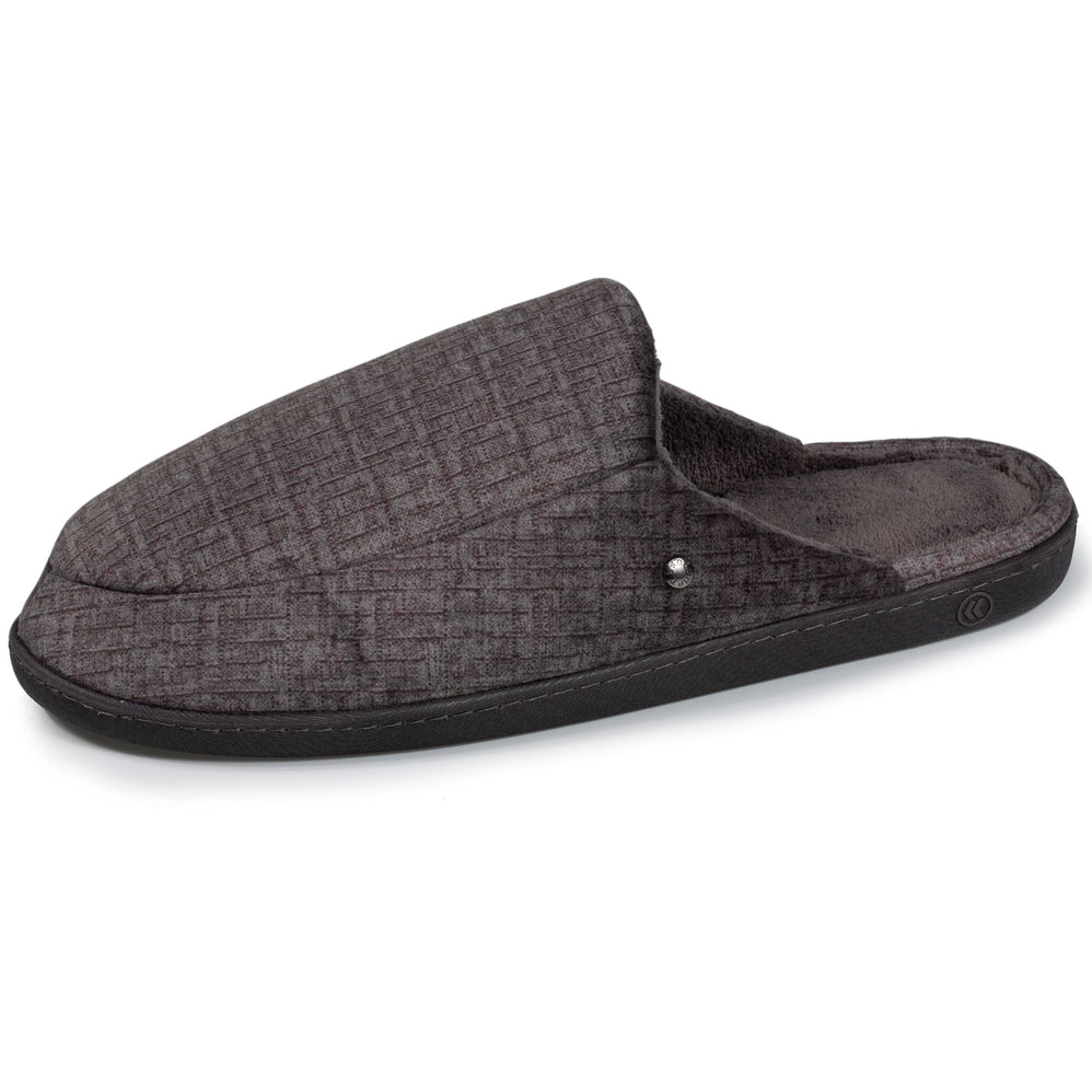 Chaussons mules Homme Gris - Isotoner