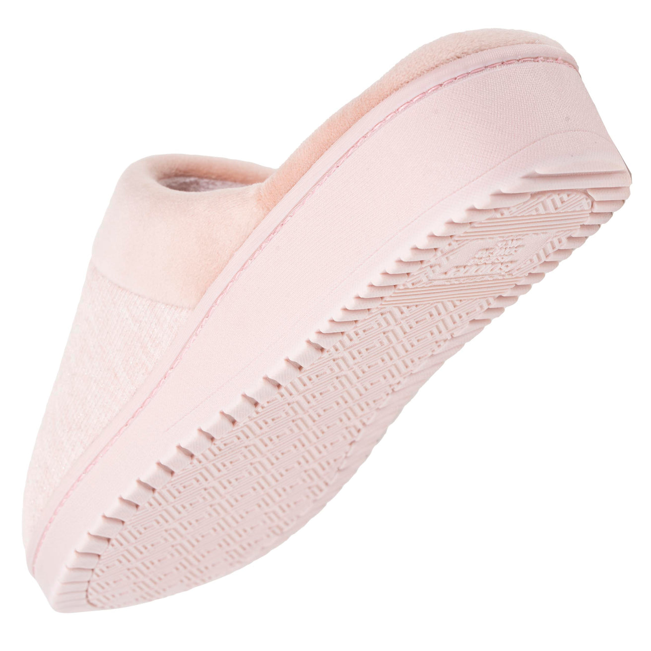 Chaussons mules talon Femme Blush bande velours