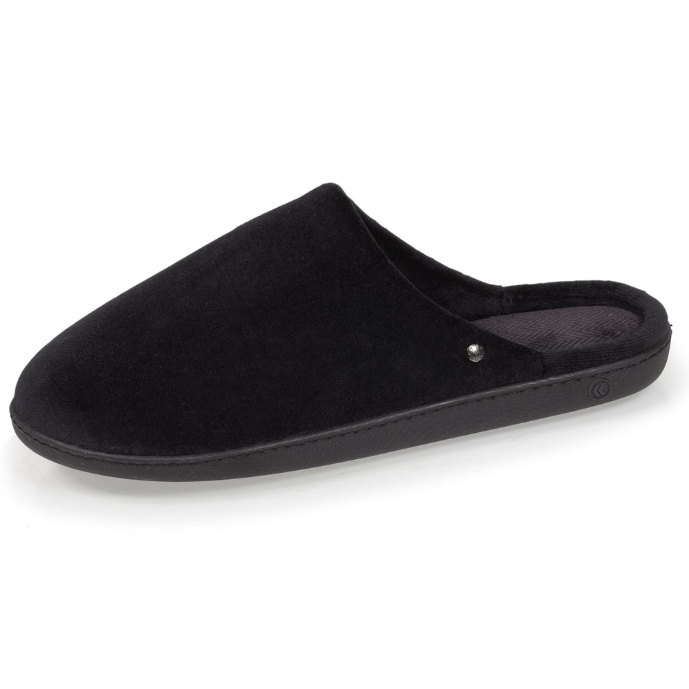 Chaussons mules Homme Noir Chevrons - Isotoner