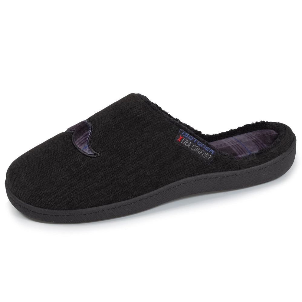 Chaussons mules XTRA Confort Homme Noir - Isotoner