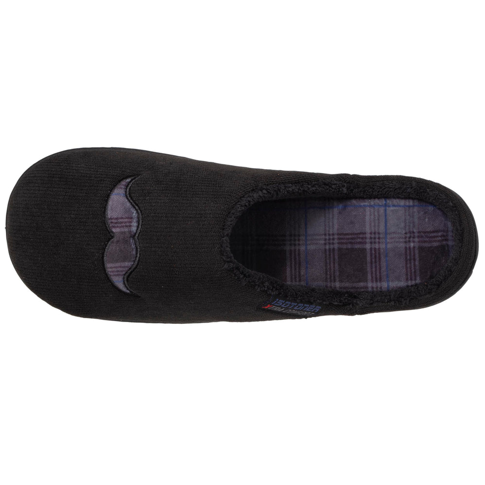 Chaussons mules XTRA Confort Homme Noir - Isotoner