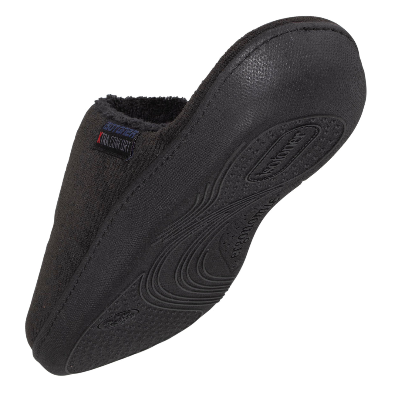 Chaussons mules XTRA Confort Homme Noir