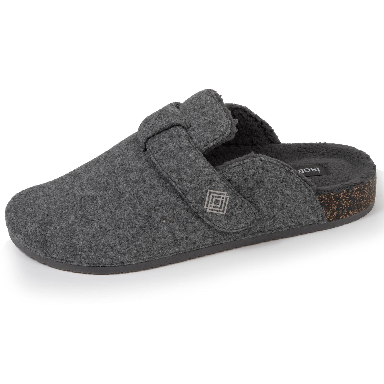 Chaussons sabots Homme Gris chiné