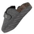 Chaussons sabots Homme Gris chiné