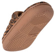 Chaussons sandales BLOUP Femme Léopard camel