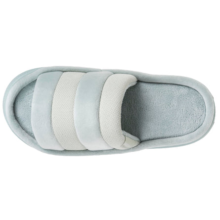 Chaussons sandales BLOUP Femme Vert amande - Isotoner