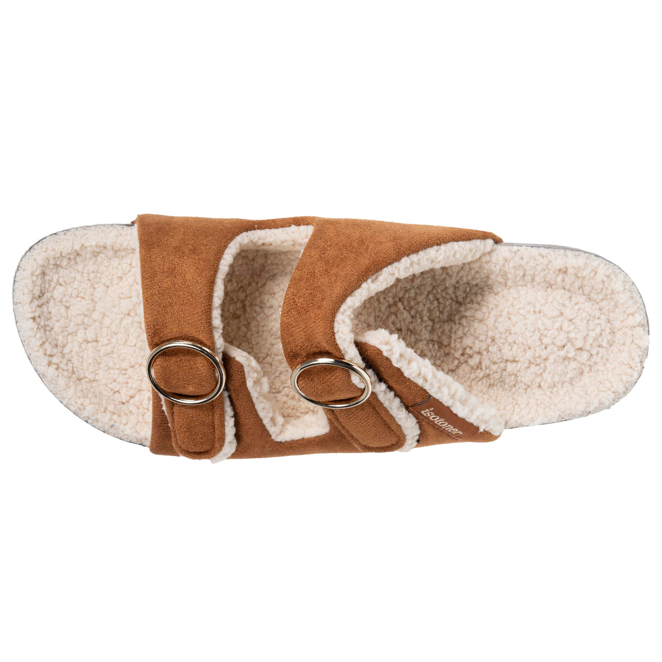 Chaussons sandales Femme Camel Sherpa