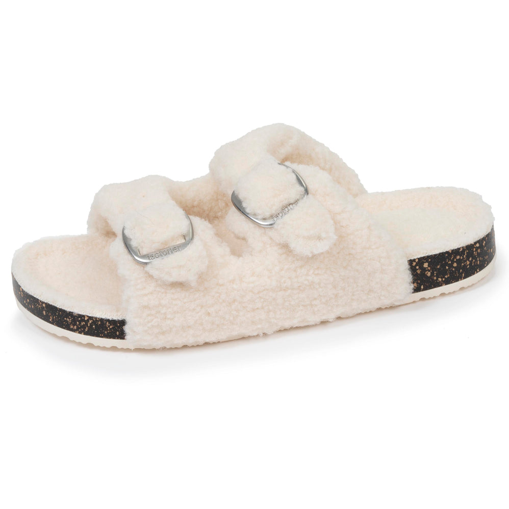 Chaussons sandales Femme Ivoire - Isotoner