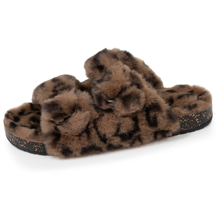 Chaussons sandales Femme Léopard - Isotoner