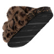 Chaussons sandales Femme Léopard