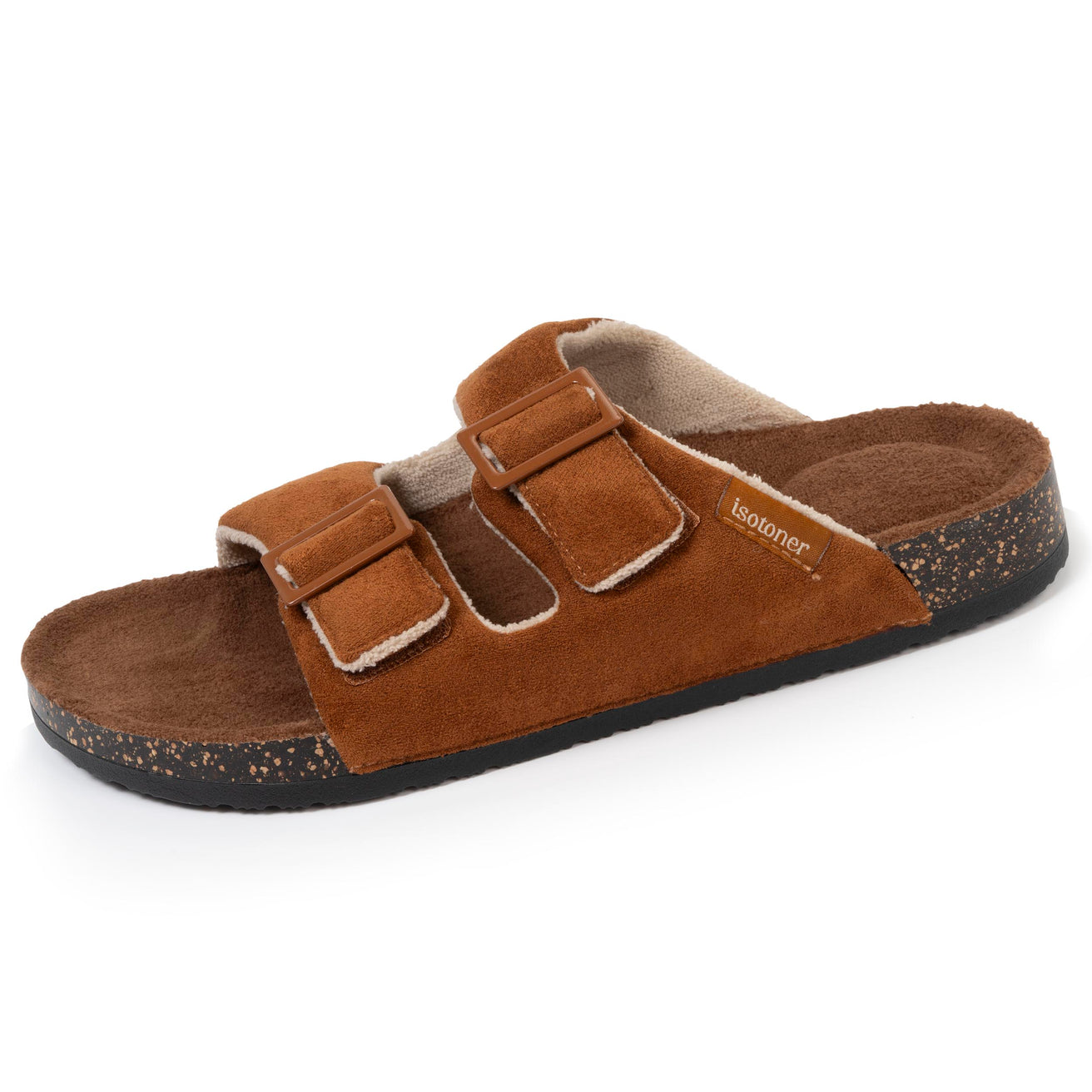 Chaussons sandales Homme brides Camel